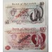 IRELAND 1978 . ONE 1 - ONE HUNDRED 100 POUNDS BANKNOTES . SPECIMEN